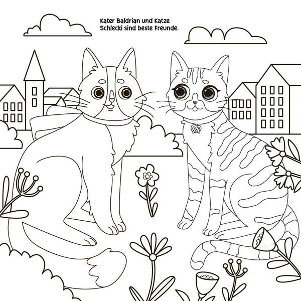 Produktbild: Stickerheft Katze Schlecki