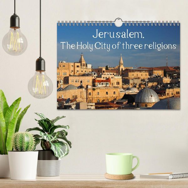 Produktbild: Jerusalem. The Holy City of three religions (Wall Calendar 2026 DIN A4 landscape), CALVENDO 12 Month Wall Calendar