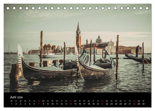 Produktbild: Traumstadt Venedig (Tischkalender 2026 DIN A5 quer), CALVENDO Monatskalender