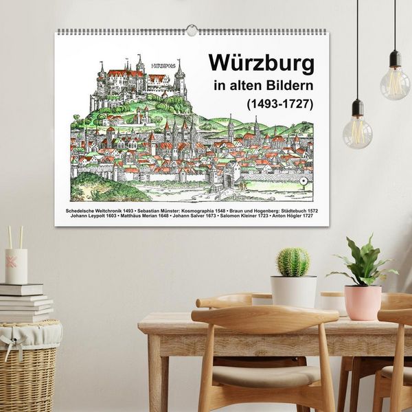 Produktbild: W&uuml;rzburg in alten Bildern (Wandkalender 2026 DIN A2 quer), CALVENDO Monatskalender