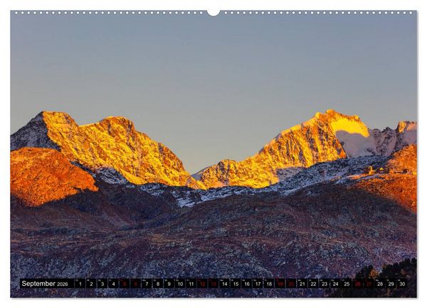 Produktbild: Piz Bernina - H&ouml;hepunkte aus dem Oberengadin (hochwertiger Premium Wandkalender 2026 DIN A2 quer), Kunstdruck in Hochglanz