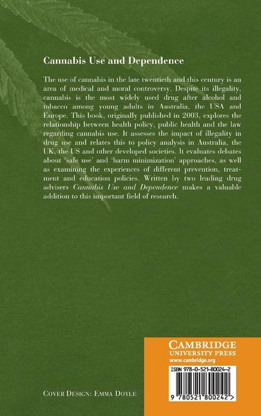 Produktbild: Cannabis Use and Dependence