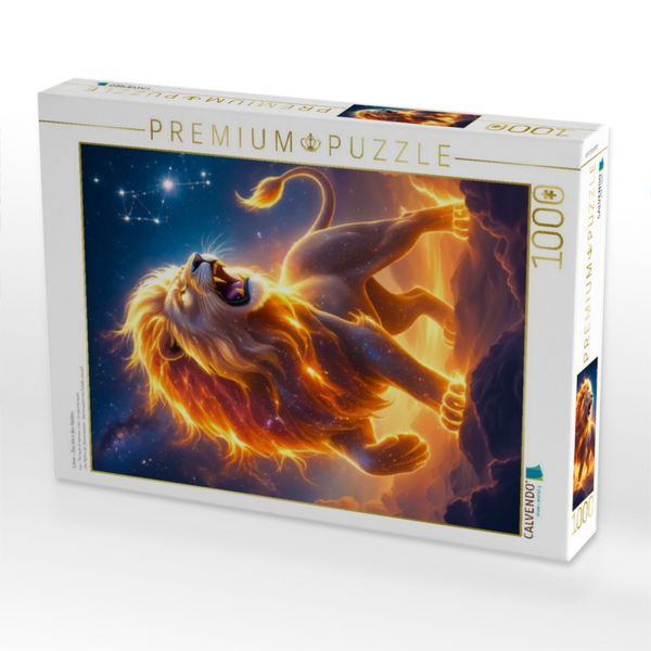Produktbild: CALVENDO Puzzle L&ouml;we - Das Herz des Helden | 1000 Teile Lege-Gr&ouml;&szlig;e 64x48cm Foto-Puzzle f&uuml;r gl&uuml;ckliche Stunden