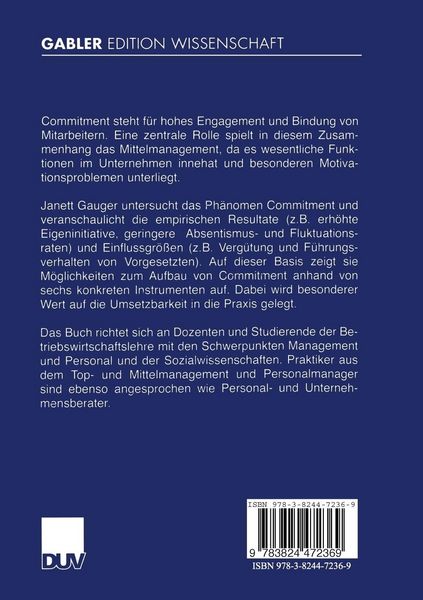 Produktbild: Commitment-Management in Unternehmen
