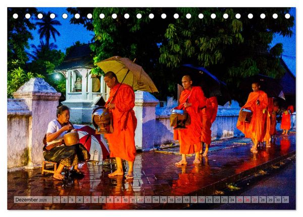 Produktbild: Laos - An den Ufern des Mekong (Tischkalender 2026 DIN A5 quer), CALVENDO Monatskalender