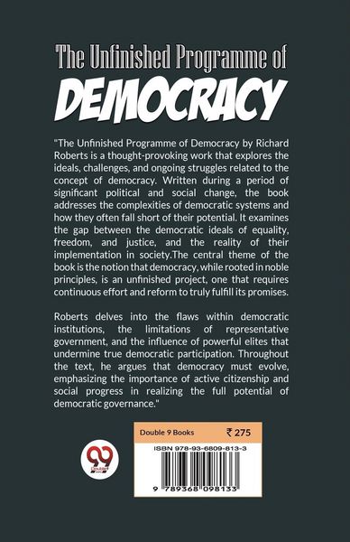 Produktbild: The Unfinished Programme Of Democracy