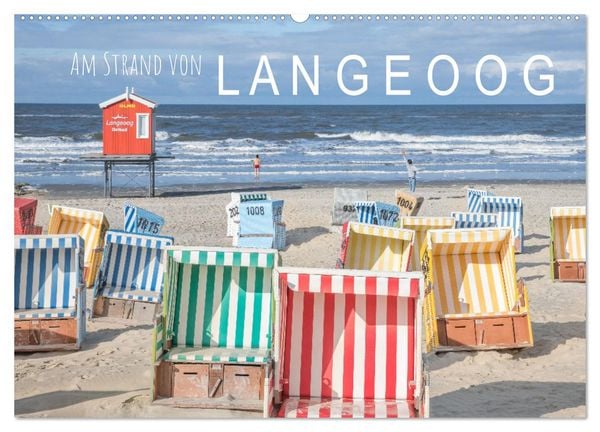 Am Strand von Langeoog (Wandkalender 2026 DIN A2 quer), CALVENDO Monatskalender