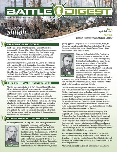 Produktbild: Battle Digest: Shiloh