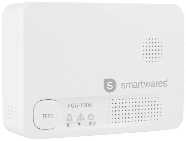 Smartwares FGA-13051 Kohlenmonoxid-Melder inkl. 5 Jahres-Batterie batteriebetrieben detektiert Kohlenmonoxid