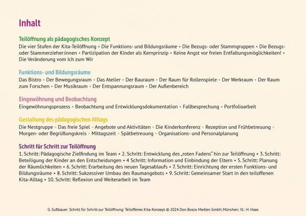 Produktbild: Schritt f&uuml;r Schritt zur Teil&ouml;ffnung: Teiloffenes Kita-Konzept
