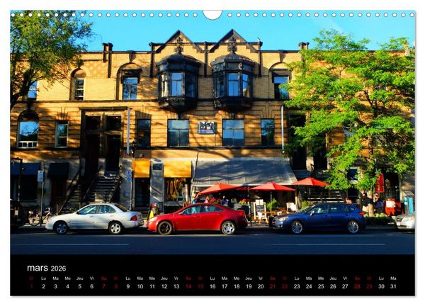 Produktbild: Couleurs pop sur Montr&eacute;al (Calendrier mural 2026 DIN A3 vertical), CALVENDO calendrier mensuel
