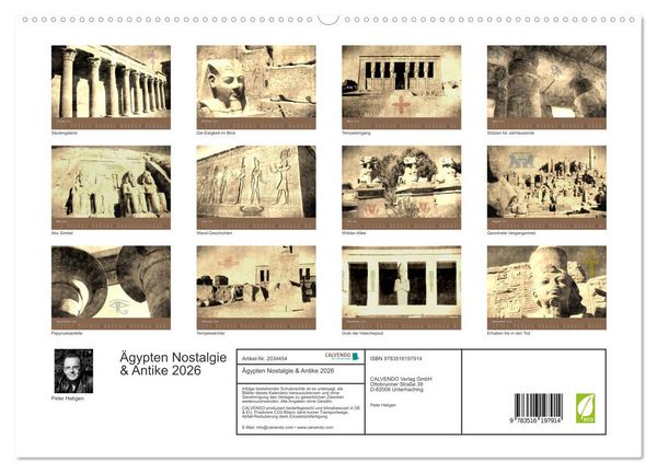 Produktbild: &Auml;gypten Nostalgie & Antike 2026 (hochwertiger Premium Wandkalender 2026 DIN A2 quer), Kunstdruck in Hochglanz