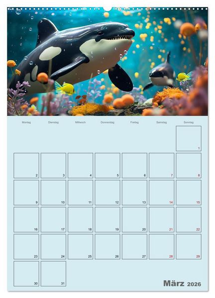 Produktbild: Schiffe, Fische und Piraten (Wandkalender 2026 DIN A2 hoch), CALVENDO Monatskalender