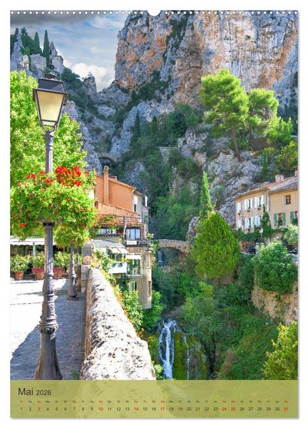 Produktbild: Sch&ouml;nste D&ouml;rfer - Provence-Alpes-C&ocirc;te d'Azur (Wandkalender 2026 DIN A2 hoch), CALVENDO Monatskalender