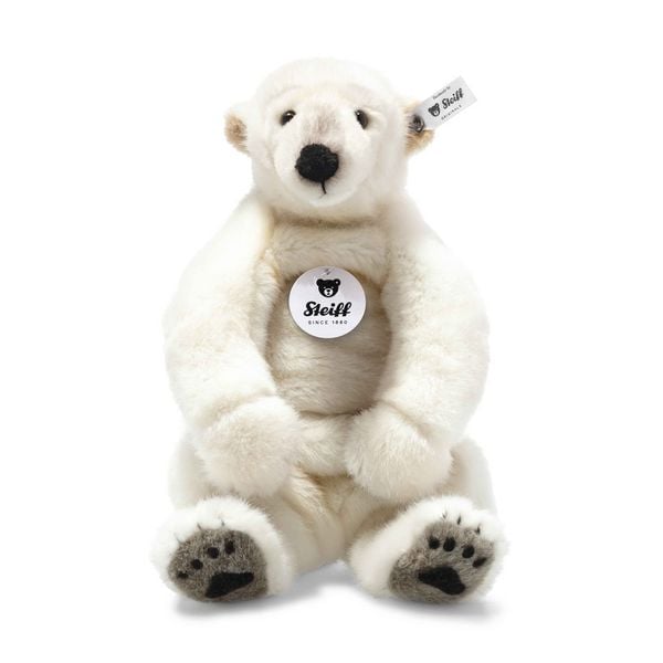 Steiff 062605 - Nanouk Eisbär, weiß, Webpelz, 33 cm