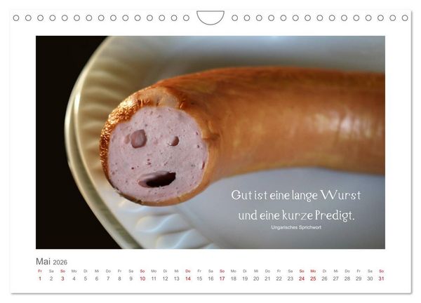 Produktbild: FunnyFood (Wandkalender 2026 DIN A4 quer), CALVENDO Monatskalender