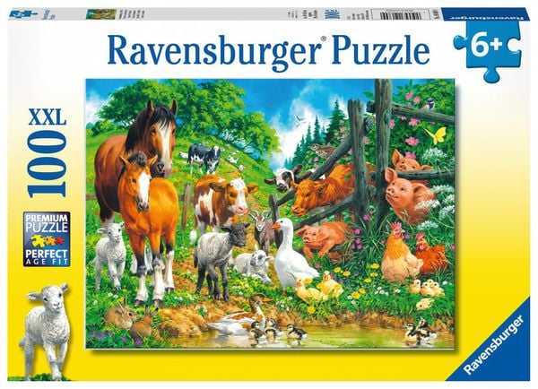 Puzzle Ravensburger Versammlung der Tiere 100 Teile XXL