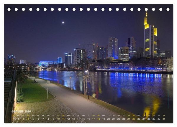 Produktbild: Faszinierendes Frankfurt - Impressionen aus der Mainmetropole (Tischkalender 2026 DIN A5 quer), CALVENDO Monatskalender