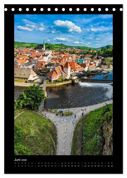 Produktbild: Cesky Krumlov Krumau (Tischkalender 2026 DIN A5 hoch), CALVENDO Monatskalender