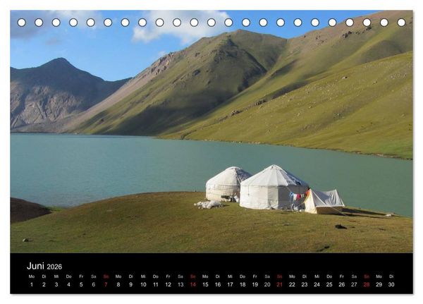 Produktbild: Kirgistan 2026 (Tischkalender 2026 DIN A5 quer), CALVENDO Monatskalender