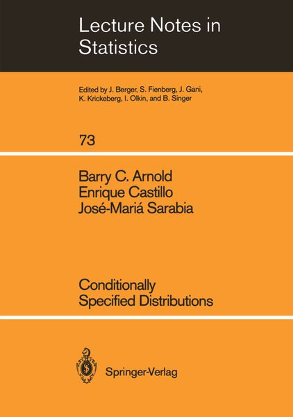Produktbild: Conditionally Specified Distributions