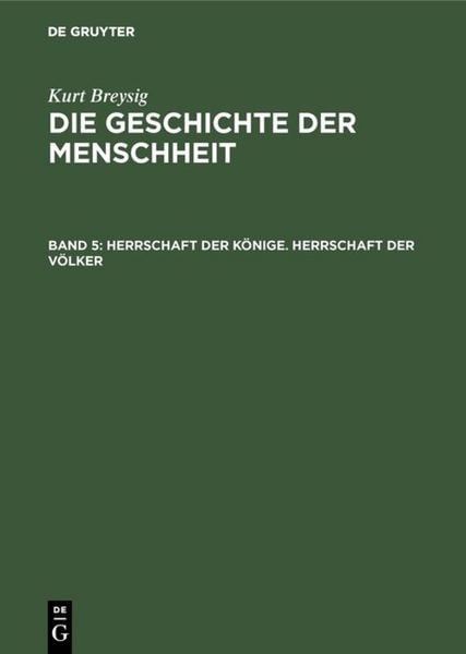 Produktbild: Herrschaft der K&ouml;nige. Herrschaft der V&ouml;lker