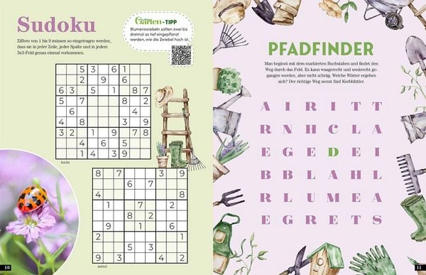 Produktbild: Das Garten-R&auml;tselbuch &ndash; Mit Profi-Tipps von "mein sch&ouml;ner Garten" f&uuml;r das ganze Jahr