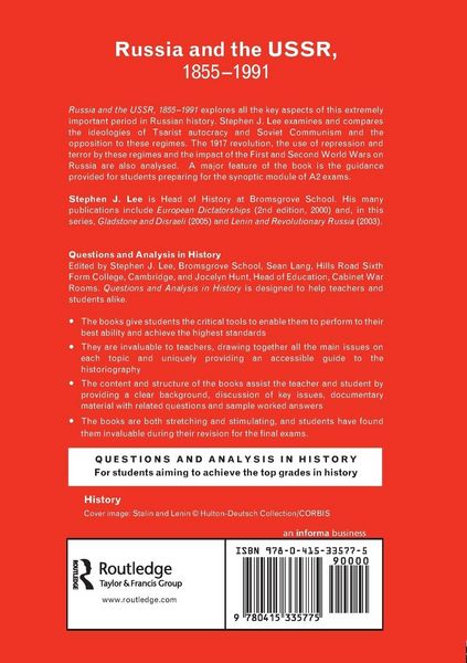 Produktbild: Russia and the USSR, 1855-1991