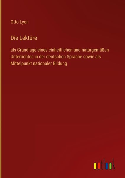 Produktbild: Die Lekt&uuml;re
