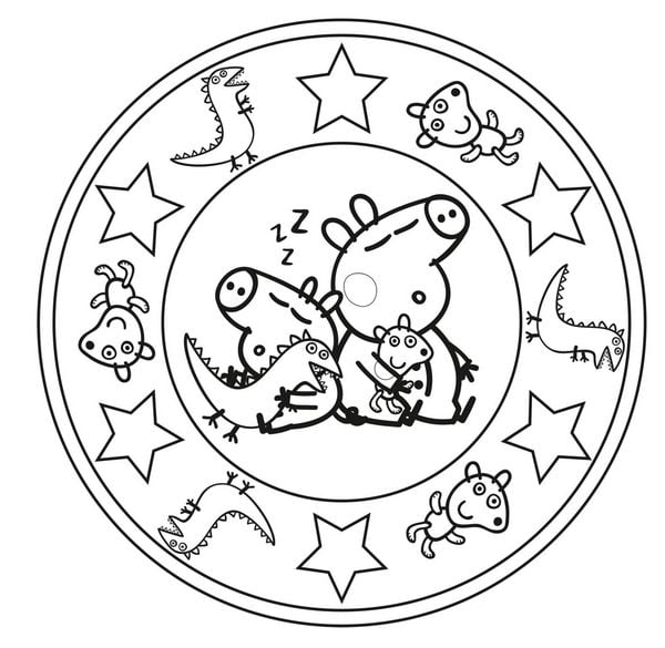 Produktbild: Peppa Wutz Ausmalbilder: MANDALA Malspa&szlig;