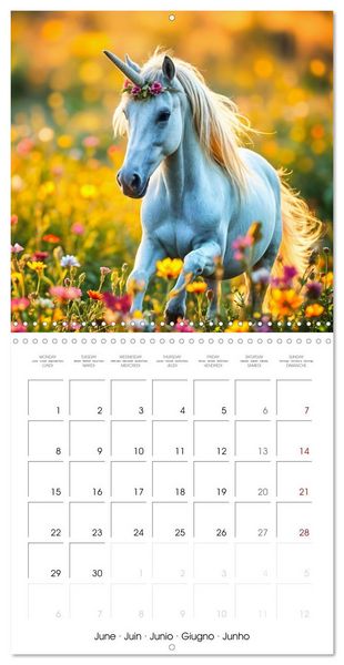 Produktbild: Fairytale Land of AI Unicorns (Wall Calendar 2026 12 &times; 12 Inch) CALVENDO 12 Month Wall Calendar