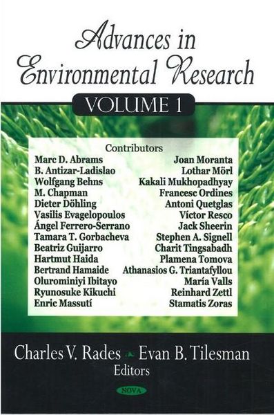 Produktbild: Advances in Environmental Research