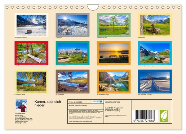 Produktbild: Komm, setz dich nieder (Wandkalender 2026 DIN A4 quer), CALVENDO Monatskalender