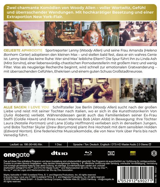 Produktbild: Woody Allen Double Feature: Geliebte Aphrodite / Alle sagen: I love you