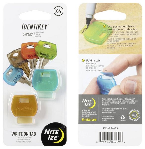 Produktbild: NITE Ize Schl&uuml;ssel-Haltezugsystem NI-KID-A1-4R7 Mehrfarbig 1St.
