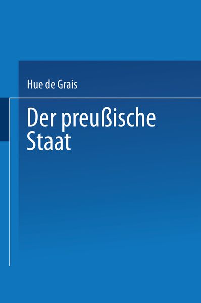 Produktbild: Der Preu&szlig;ische Staat