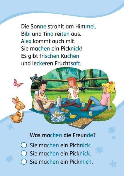 Produktbild: Lesefuchs Bibi & Tina: Leser&auml;tsel Lesestufe 1, Band 1
