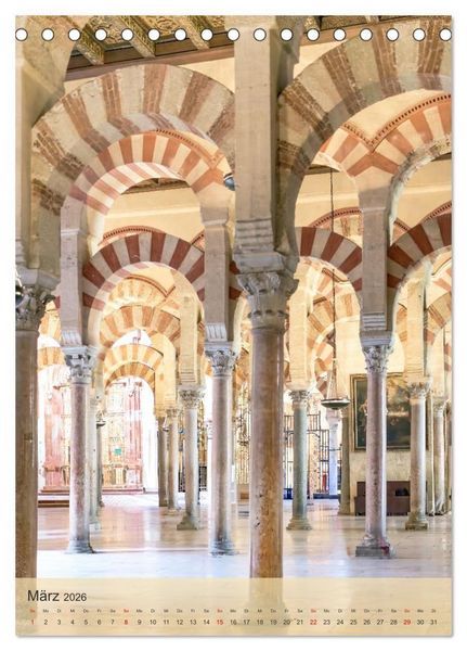 Produktbild: Das maurische Erbe Spaniens (Tischkalender 2026 DIN A5 hoch), CALVENDO Monatskalender