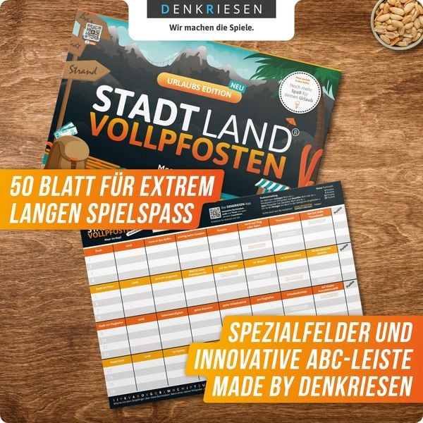 Produktbild: DENKRIESEN - STADT LAND VOLLPFOSTEN&reg; - URLAUBS EDITION - "Meer im Kopf." - A4
