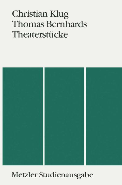 Produktbild: Thomas Bernhards Theaterst&uuml;cke