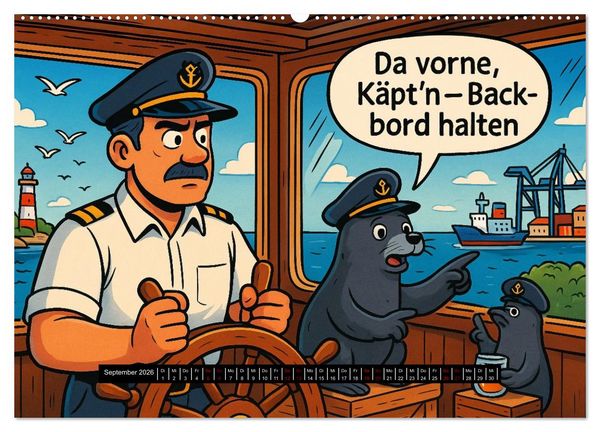 Produktbild: Tierischer Berufsalltag (hochwertiger Premium Wandkalender 2026 DIN A2 quer), Kunstdruck in Hochglanz