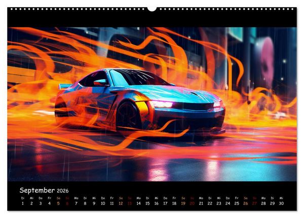 Produktbild: Im Rausch der Geschwindigkeit (hochwertiger Premium Wandkalender 2026 DIN A2 quer), Kunstdruck in Hochglanz