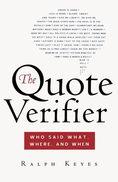 Produktbild: Keyes, R: Quote Verifier
