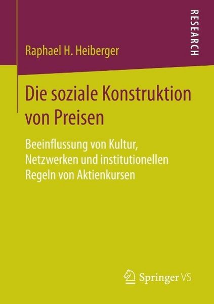 Produktbild: Die soziale Konstruktion von Preisen