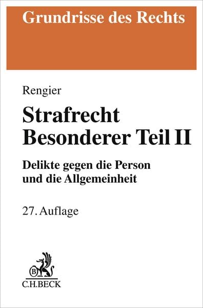 Produktbild: Strafrecht Besonderer Teil II