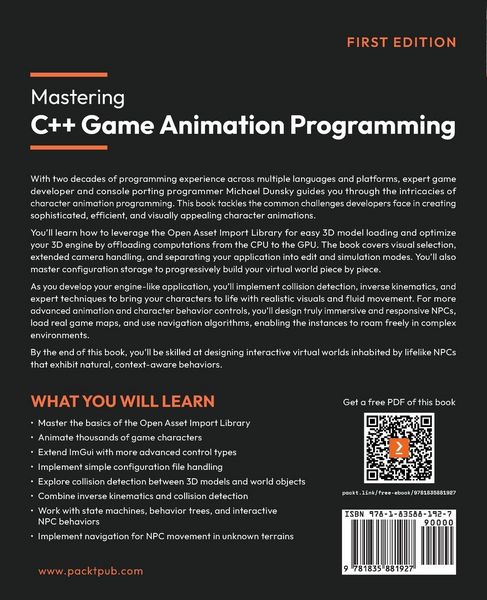 Produktbild: Mastering C++ Game Animation Programming