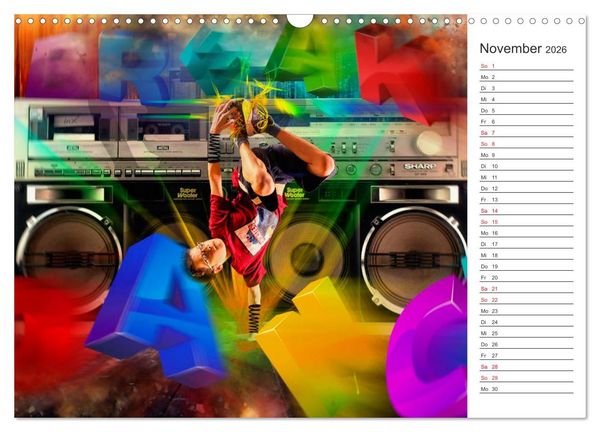 Produktbild: Break Dance (Wandkalender 2026 DIN A3 quer), CALVENDO Monatskalender