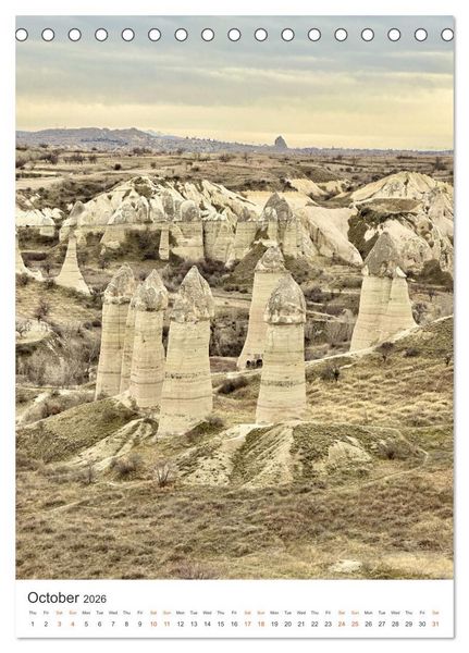 Produktbild: Cappadocia: Caves - Valleys - Balloons (Desk Calendar 2026 DIN A5 portrait), CALVENDO 12 Month DeskCalendar