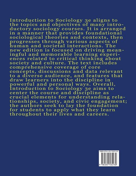 Produktbild: Introduction to Sociology 3e