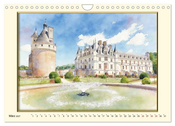 Produktbild: M&auml;rchenschl&ouml;sser an der Loire (Wandkalender 2027 DIN A4 quer), CALVENDO Monatskalender